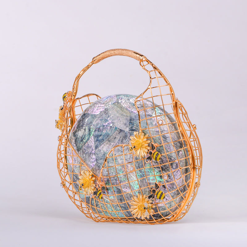 Basket Couture  - The Bees in Flowers