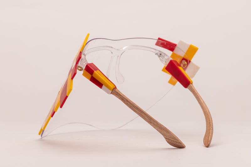 Modern Cubes Face Shield